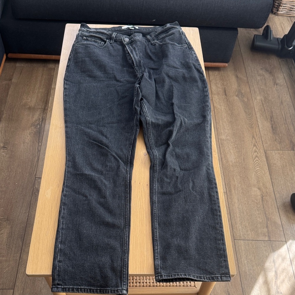 Abercrombie & Fitch Dark Gray Straight Leg Jeans
